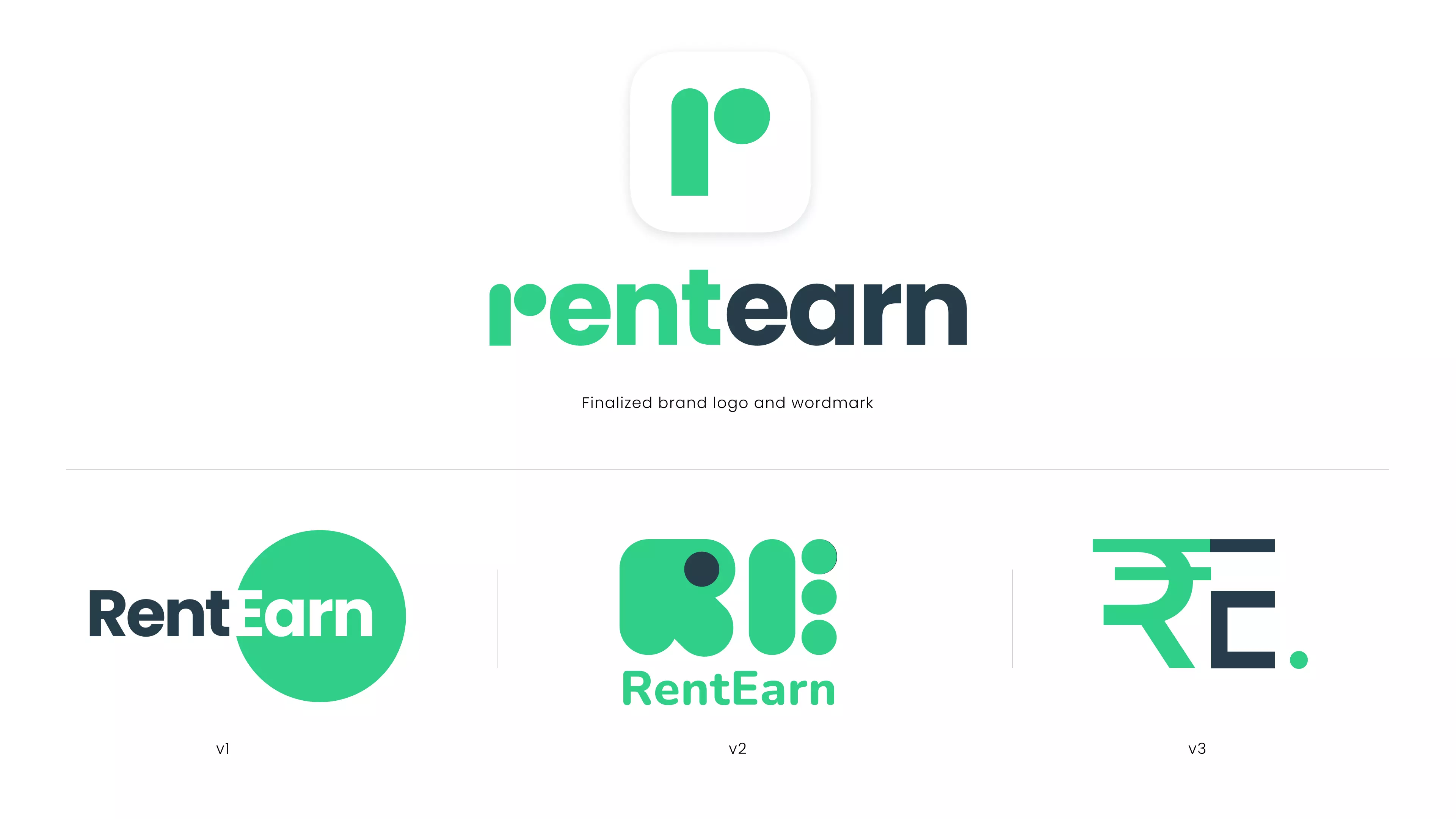 RentEarns logo evolution